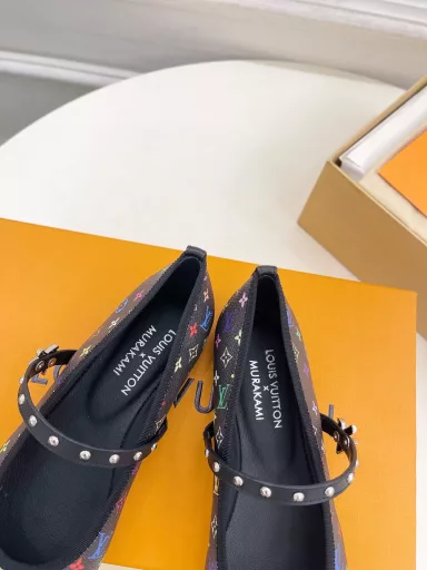 Louis Vuitton 25𝐬𝐬🧡💚2025 early spring new top version‼ ️Original versionThe latest model in the counter LV X TM ROMY Takashi Murakami joint ballet shoes, new hard goods🆕❥BS purchasing level! Full of high-end feeling! A model that is popular among domestic and foreign bloggers, retro and fashionable, it looks amazing on the feet! The official website's main model★