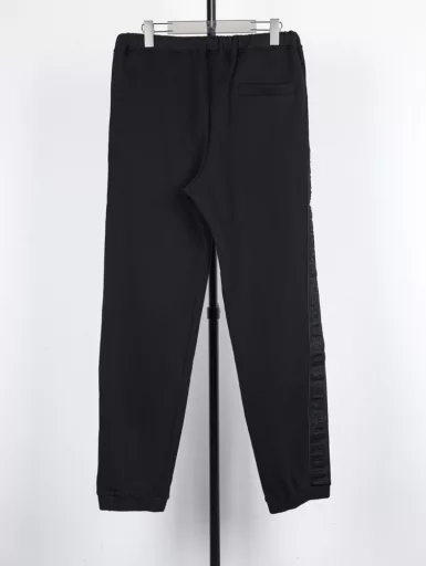 Fendi,24SS new spring trousers,logo letter casual pants, double F webbing, custom monster drawstring head, custom double yarn cotton drawstring, high-density double yarn terry, cotton fabric, comfortable to the touch,