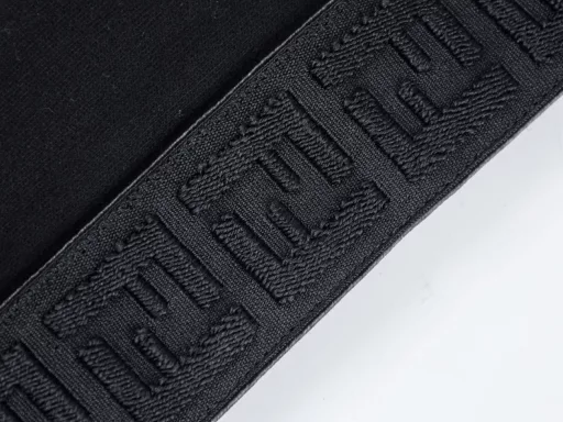 Fendi,24SS new spring trousers,logo letter casual pants, double F webbing, custom monster drawstring head, custom double yarn cotton drawstring, high-density double yarn terry, cotton fabric, comfortable to the touch,