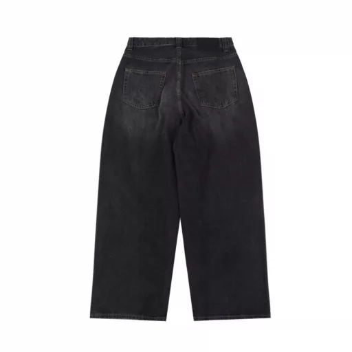 Acne Studios 25 new washed hand-painted ink-splashed jeansOfficial quality🔥Ink-splashing craft.ac wide-leg distressed denim trousersLoose version. Unisex style