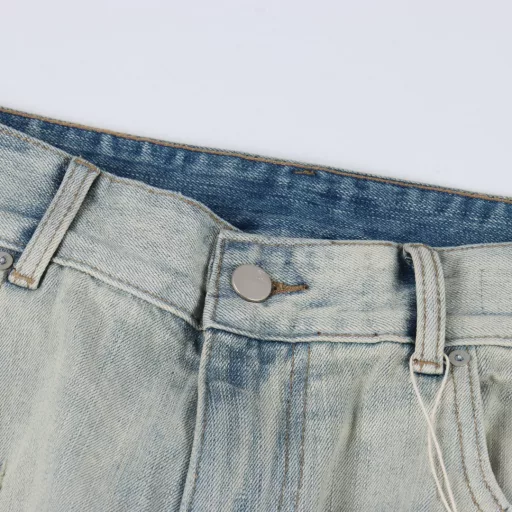 Acne Studios 25 new washed ripped jeansOfficial quality🔥Splashing ink craftsmanship.ac wide-leg ripped denim pants.Loose version.Same style for men and women