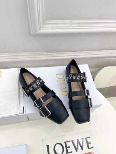 Dior 25𝐬𝐬2025 early spring new top version⚠️The main counter new Dior Punk square head metal buckle ballet shoes hard goods new🆕❥BS purchasing level! Full of high-end feeling! A model that is popular among domestic and foreign bloggers, retro and fashionable 💎It looks amazing on the feet! The main model on the official website★