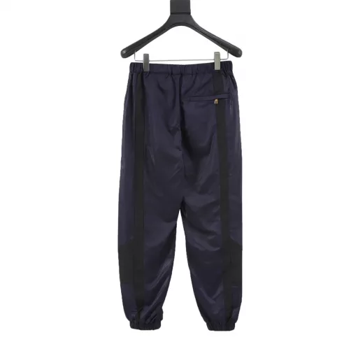 LOUIS VUITTON LV patchwork nylon jacquard suit sports trousersOriginal purchase, custom-made checkered technology nylon jacquard fabric, fine checkered jacquard fabric, fabric patchwork, custom-made accessories, fitted version
