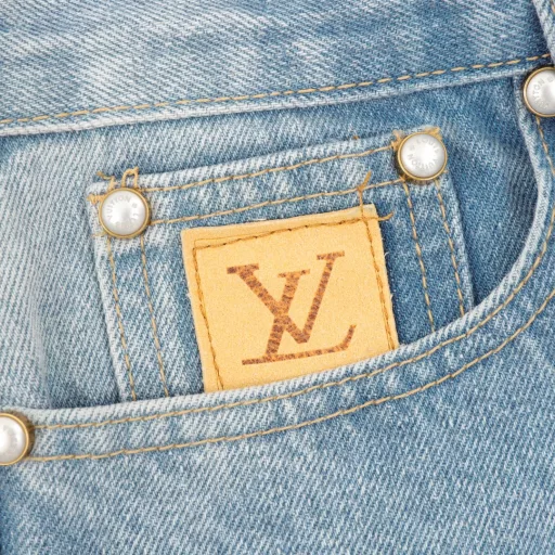 Louis Vuitton LV embroidered pocket denim blue denim trousersOriginal purchase, original 480g denim fabric, breathable and comfortable after washing, with chessboard hardware original mold buttons, the shape is upright and stylish. The washed color is comparable to the YB effect, and the pearl material buttons are customized. The imported special machine mold hardware is used, and the embroidered LOGO leather tag has a three-dimensional effect and excellent restoration of each detail. It feels thick and delicate. The overall gloss is good after washing, and it feels soft, thick and delicate. It is a purchasing agent level, the style is simple and versatile, and it is the same style for men and women!