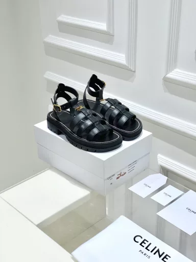 𝗖𝗘𝗟𝗜𝗡𝗘 Purchasing agent level! 23SS new Celine retro Roman sandalsNo pressure in and out of the counter, reworked version, refuse to see fake low-end goods at first glance Original last, adjusted N times, this pair is absolutely vintage and full of retro flavor