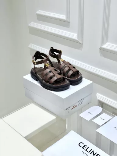 𝗖𝗘𝗟𝗜𝗡𝗘 Purchasing agent level! 23SS new Celine retro Roman sandalsNo pressure in and out of the counter, reworked version, refuse to see fake low-end goods at first glance Original last, adjusted N times, this pair is absolutely vintage and full of retro flavor