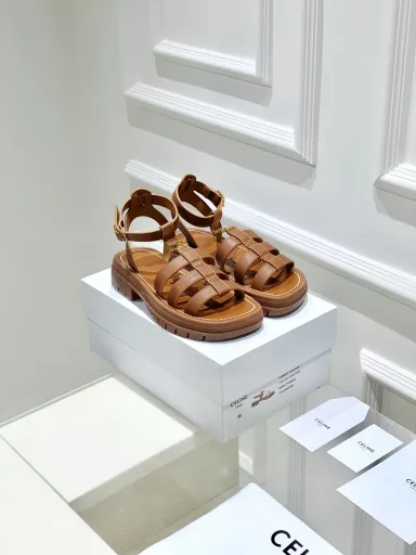 𝗖𝗘𝗟𝗜𝗡𝗘 Purchasing agent level! 23SS new Celine retro Roman sandalsNo pressure in and out of the counter, reworked version, refuse to see fake low-end goods at first glance Original last, adjusted N times, this pair is absolutely vintage and full of retro flavor