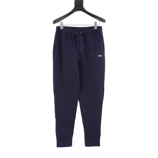 LACOSTE Crocodile Basic Logo Drawstring Sweatpants for Men and Women 380g Cotton Fabric More comfortable and less bulky than ordinary fabrics Customized fabric Classic crocodile embroidered logo Elastic cuffs Drawstring elastic waist Complete accessories Basic all-match style
