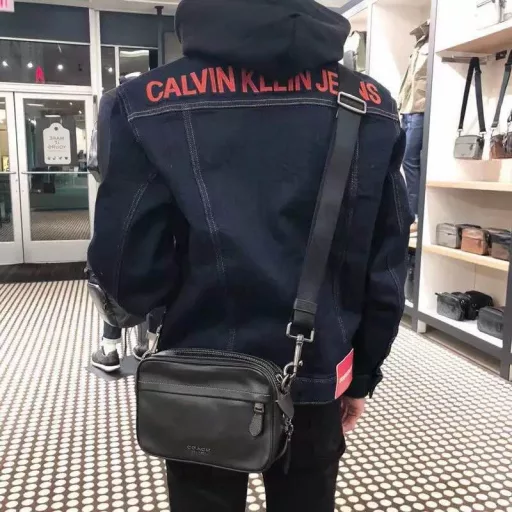 Coach 39946, 50713, 50715 new camera bag full top layer cowhide material Graham Crossbody shoulder messenger men's camera bag