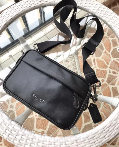 Coach 39946, 50713, 50715 new camera bag full top layer cowhide material Graham Crossbody shoulder messenger men's camera bag