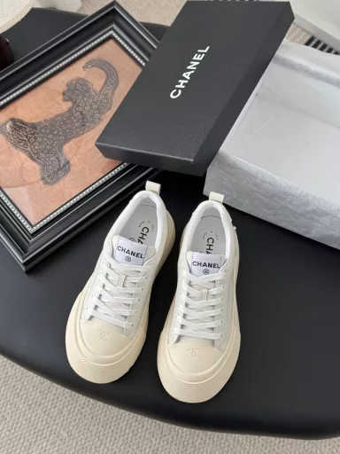 Chanel top quality platform platform casual shoesRecommended ❗️ upper cowhide casual and double thick sole inside increase 5cm sheepskin footpad original PTU rubber combination outsole! Wearable non-slip foot invincible temperament super comfortable