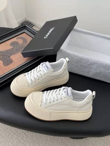 Chanel top quality platform platform casual shoesRecommended ❗️ upper cowhide casual and double thick sole inside increase 5cm sheepskin footpad original PTU rubber combination outsole! Wearable non-slip foot invincible temperament super comfortable