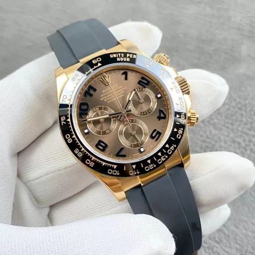 Rolex Daytona series, Latte! Equipped with Dandong factory 4130 movement, 40mm diameter, 12.2 thickness! C factory