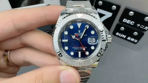 Clean Rolex 3235 movement Blue Yacht