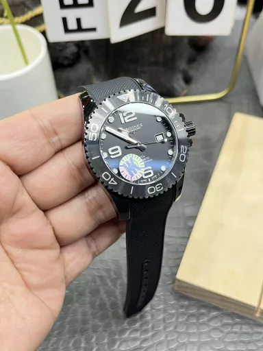 HK Longines Black Concas/43mm ceramic buckle/Seagull 2824 fully automatic