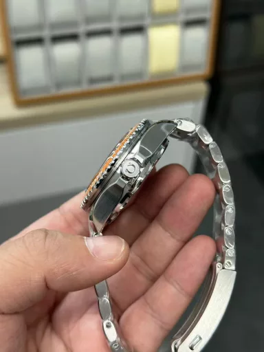 Omega Sea King 6000m Orange Ring 8900 Mold Opening Machine, Free Strap