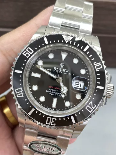 Clean new product, 126600 single red small ghost king 43mm, five-grade titanium metal drain valve, real function, the only one on the market [strong] equipped with the latest version of 3235 all-in-one machine, top workmanship