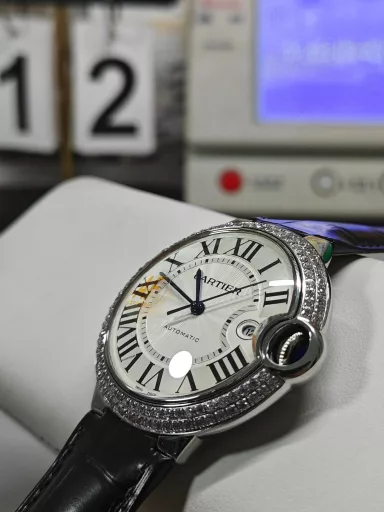 AF Cartier blue balloon 42M double row diamond