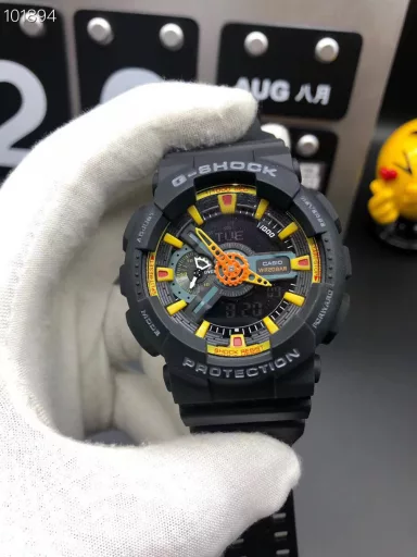 GA-110 Hand-raise Light Casio G-SHOCK--Classic shockproof dial design👍In stock and shipped immediately, 45-degree automatic hand-raise light function with strong visual impact🙈LCD liquid crystal display💡Stopwatch speed function accurate to 1/1000 second⌛Shockproof📣Anti-magnetic💥200 meters waterproof🏊48 city time📲Countdown⏳Alarm clock⏰Fully automatic calendar and other powerful functions