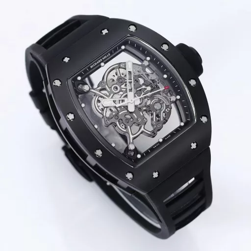 BBR RM0551⃣️Case: The white ceramic case is the same as the original. The chamfer details of the case are reduced to be exactly the same as the original, the bottom cover is reduced to see the light, and only the glass sees the light. The details are also one of the most correct versions at present! Upgrade a few details and it looks more like the original.2⃣️Movement: Redevelop the original RMUL2 integrated movement, and the balance wheel of the double barrel movement is clearly visible and moves. Say goodbye to the fake splint movement at first glance!3⃣️Watch diameter: The size is the same as the original 49.90X42.70 mm, and the thickness is 13.5MM4⃣️Watch mirror material: sapphire crystal mirror double anti-glare effect.5⃣️Watch strap material: natural rubber watch strap!6⃣️Watch buckle: original latest version folding buckleRichard Mille not only has exquisite watchmaking craftsmanship and is loyal to the spirit of traditional watches, but also advocates breaking through existing rules and regulations, exploring new heights of watchmaking craftsmanship, and integrating new elements of the new century into traditional craftsmanship. Comfortable, shock-resistant, durable, accurate and lightweight watches have become a 
