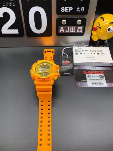 GA-400 hand-raise light Casio G-SHOCK--classic shockproof dial design👍In stock and shipped immediately, 45-degree automatic hand-raise light function with strong visual impact🙈LCD liquid crystal display💡Stopwatch speed function accurate to 1/1000 second⌛Shockproof📣Anti-magnetic💥200 meters waterproof🏊48 city time📲Countdown⏳Alarm clock⏰Fully automatic calendar and other powerful functions