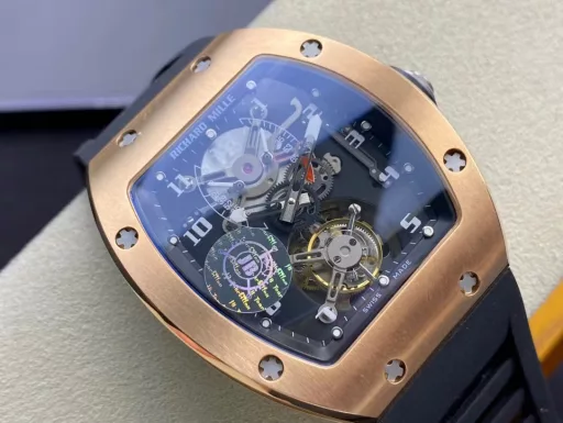 JB Factory Richard RM001 True Tourbillon Upgraded Version, the upgrades are as follows: 1. Re-copy the original data, the deck structure is closer to the original, with a similarity of more than 95%; 2. The dial is upgraded to a tempered glass double-layer dial, with a purer color and more delicate details; 3. Upgraded to imported high-grade tape, with fewer burrs, better workmanship, soft and comfortable feel, and the air vents are changed from four horizontal lines to three horizontal lines like the original. This is the first official watch of Richard Mille, and also the first RM true flywheel work in the replica world. It can be bought for only hundreds of thousands of EUR, which should be the cheapest tourbillon among the original RM. The JB factory developers molded the dial according to the original data and restored the original temperament as much as possible. After more than two years of improvement, the double barrels are running normally, and the 12 o'clock position has achieved the same dual kinetic energy display as the original, and the full winding can reach 3 days of endurance. Equipped with a manual true tourbillon movement with the same original structure, the travel time is stable and accurate. The dial is made of double-layer high-pass lens (metal glass + sapphire glass) just like the original one, and the case is processed by the most advanced five-axis CNC technology. The tape is equipped with the original folding buckle, and the power reserve display and tourbillon show the high-end temperament. This is the most attractive Richard style, and it once became the model for other styles of RM Richard Mille men's watches. It is a classic among classics and will never go out of style. JB Factory is another great product after Roger Dubuis Double Tourbillon. The excitement is to be continued. JB Factory-is specially made for high-end tourbillon.