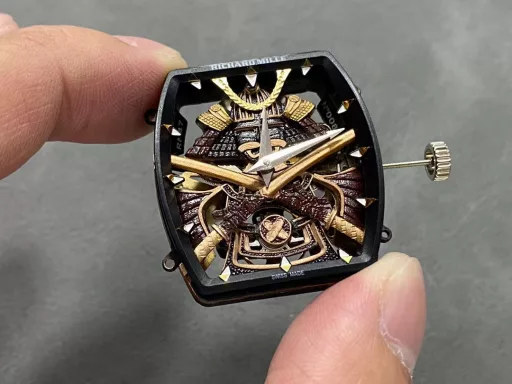 RXW new integrated balance wheelRichard Miller RM 47 integrated flywheel black warrior watch is stunningly launched, combining excellentwatchmaking technology ceramic watch
