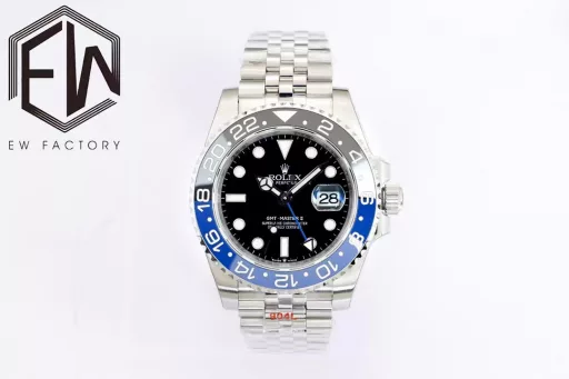 EW's most powerful Rolex Oyster Perpetual GMT-Master 40 series① Exclusively customized 3186 movement, can adjust the hour hand, can adjust the calendar by the hour hand, restore all the original functions, stable and reliable quality;② Bezel: high-tech integrated ceramic outer bezel, with platinum font; (upgraded red and blue bezel, the color is almost the same as the original)③ Case: the size and thickness are the same as the original, the thickness is only 12.5;④ Lettering: top Swiss ice blue luminous, polished letter nails, color matching;⑤ Glass: sapphire glass with 2.5 times magnifying glass effect, transparent glass;⑥ Steel strap: 904 stainless steel strap, each strap fits perfectly with the lugs, giving the wrist the highest comfort;EW products must be fine products, and every extreme detail is the sincerity of the EW factory's ingenuity development;