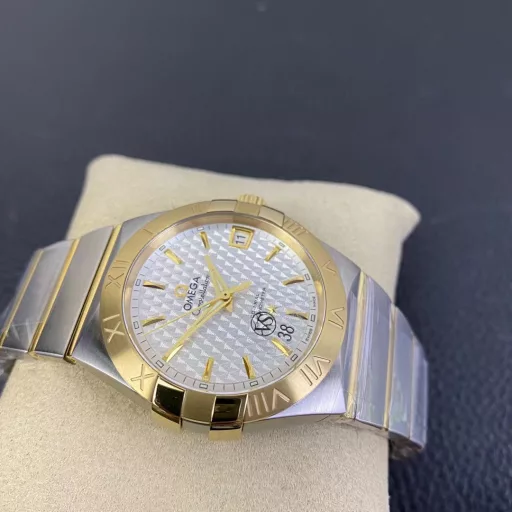 VS Constellation Series 38mm Gold-tone Checkered White Dial