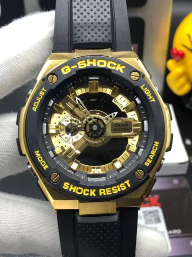 GST-400G hand-raise light Casio G-SHOCK--classic shockproof dial design👍In stock and shipped immediately, 45-degree automatic hand-raise light function with strong visual impact🙈LCD liquid crystal display💡Stopwatch speed function accurate to 1/1000 second⌛Shockproof📣Anti-magnetic💥200 meters waterproof🏊48 city time📲Countdown⏳Alarm clock⏰Fully automatic calendar and other powerful functions
