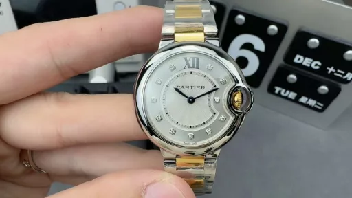 3K gold 33mn ladies blue balloon