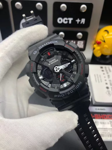 Hot selling GA-120 hand-raise light Casio G-SHOCK--classic shockproof dial design👍In stock and shipped immediately, 45-degree automatic hand-raise light function with strong visual impact🙈LCD liquid crystal display💡Stopwatch speed function accurate to 1/1000 second⌛Shockproof📣Anti-magnetic💥200 meters waterproof🏊48 city time📲Countdown⏳Alarm clock⏰Fully automatic calendar and other powerful functions