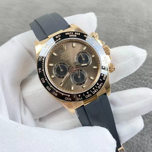 Rolex Daytona series, Latte! Equipped with Dandong factory 4130 movement, 40mm diameter, 12.2 thickness! C factory