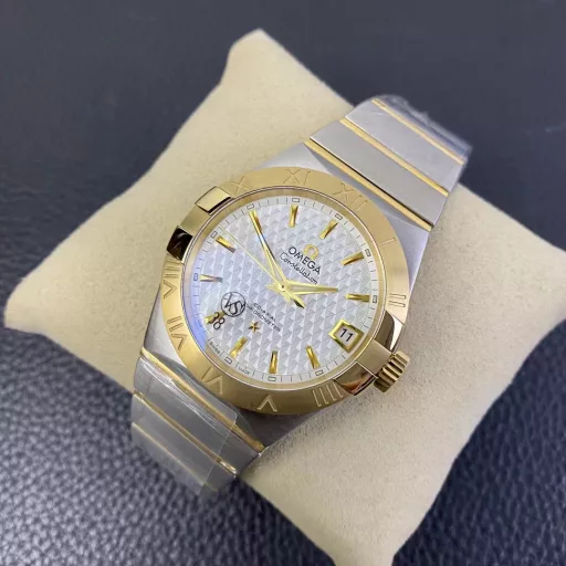 VS Constellation Series 38mm Gold-tone Checkered White Dial