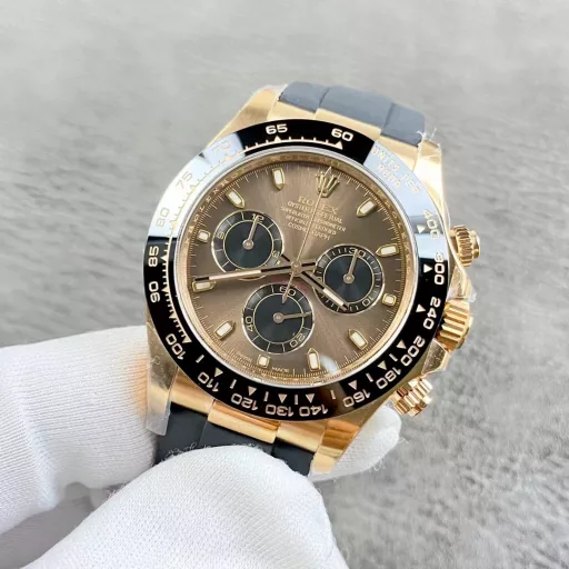 Rolex Daytona series, Latte! Equipped with Dandong factory 4130 movement, 40mm diameter, 12.2 thickness! C factory