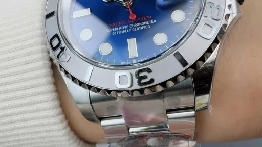 Clean Rolex 3235 movement Blue Yacht