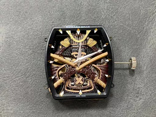 RXW new integrated balance wheelRichard Miller RM 47 integrated flywheel black warrior watch is stunningly launched, combining excellentwatchmaking technology ceramic watch