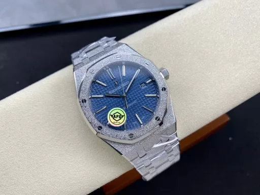 APS 15410 new product, frosted gold watchAudemars Piguet frosted gold craft is commonly known as hammered gold craft, also known as 