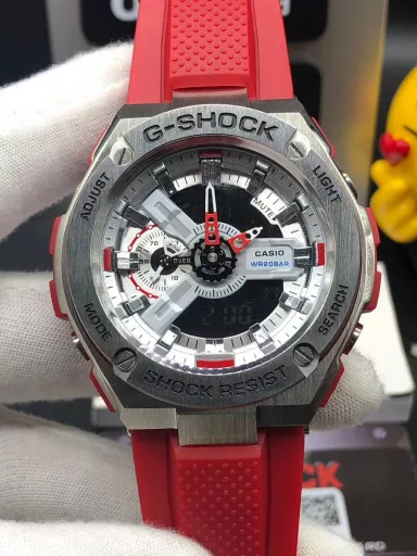 GST-400G hand-raise light Casio G-SHOCK--classic shockproof dial design👍In stock and shipped immediately, 45-degree automatic hand-raise light function with strong visual impact🙈LCD liquid crystal display💡Stopwatch speed function accurate to 1/1000 second⌛Shockproof📣Anti-magnetic💥200 meters waterproof🏊48 city time📲Countdown⏳Alarm clock⏰Fully automatic calendar and other powerful functions