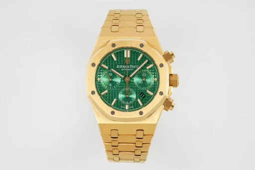 IPF new product is coming - Audemars Piguet 26331OR Royal Oak Multi-function Chronograph Mechanical Watch 41MM!Features: The case structure is consistent with the original authentic product, and the assembly method is consistent with the original, making the thickness thinner than before!The screw-in crown and the push-in chronograph button are consistent with the original, so it will not be fake at first glance! (Different from the market chronograph and reset buttons, which can only be pressed after the knob)1⃣️[Movement] 7750 modified original movement 6-digit small seconds The function is consistent with the original!2⃣️[Watch mirror] The mirror surface is the same as the original one. The sapphire glass mirror surface is placed at the same angle as the original, maintaining the same transparent brightness and consistent anti-glare effect!3⃣️[Case] ​​The case is made of stainless steel, using the original data to open the mold, top-level polishing, whether it is the texture or the texture, it is close to the original. After brushing and partial polishing, it flickers and shows a unique temperament of exquisiteness and toughness!4⃣️【Head grain】The most user-friendly loose head grain buffer ensures a better fit on the wrist and more comfortable to wear.5⃣️【Dial】Restores the exquisiteness of the authentic dial, the three-dimensional and neat 