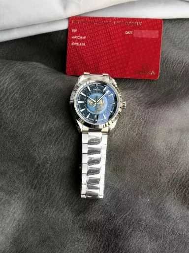 vs limited edition recommendation: Omega Seamaster series 220.10.43.22.03.001 watch (limited edition world time watch), stainless steel bracelet case, blue dial, 8938 automatic machinery, 43 mm.