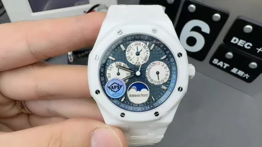 APS Audemars Piguet White Ceramic Perpetual Calendar