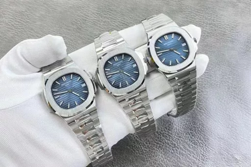 3K Patek Philippe Nautilus Steel King 5711 series, the dial will show different blue colors according to the light, from light to dark, this is a high-end dial! Equipped with 324 integrated movement, diameter 40mm, thickness about 8.2 to 8.3! 3K factory production