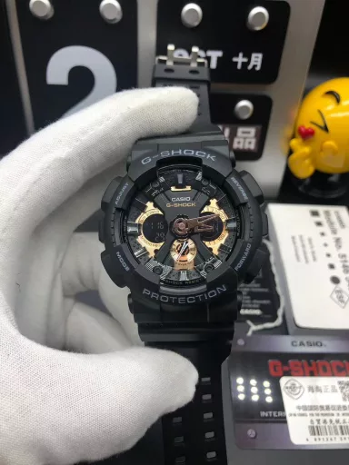Hot selling GA-120 hand-raise light Casio G-SHOCK--classic shockproof dial design👍In stock and shipped immediately, 45-degree automatic hand-raise light function with strong visual impact🙈LCD liquid crystal display💡Stopwatch speed function accurate to 1/1000 second⌛Shockproof📣Anti-magnetic💥200 meters waterproof🏊48 city time📲Countdown⏳Alarm clock⏰Fully automatic calendar and other powerful functions