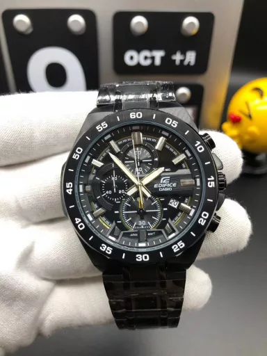 Casio new 6-pin series multi-function quartz men's watch, movement: imported multi-function running second quartz movement, material: top 316L stainless steel case, mirror: top gold steel coating scratch-resistant mirror, deep waterproof, strap: imported 316 stainless steel/, luminous function, size: diameter 43.5mm thickness 13mm