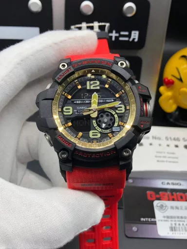 Original CASIO G-SHOCK GWG-1000 Little Mud King series multi-function dual display waterproof and mud-proof sports electronic watch, (the same ultimate silicone sports pointer electronic watch as in the movie 