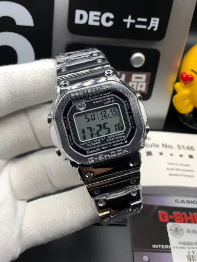 👍👍Original Casio G-SHOCK GMW-B5000 series, 35th anniversary limited edition electronic sports watch! Official price 5000+ overseas orders! 30 meters waterproof! Fashionable and versatile electronic watch! Top configuration, top network exclusive channel supply! Led lighting, daily alarm, hourly report, stopwatch, countdown, metal dial, resin material/stainless steel strap, mineral glass, thickness 13mm, case diameter 43.2mm
