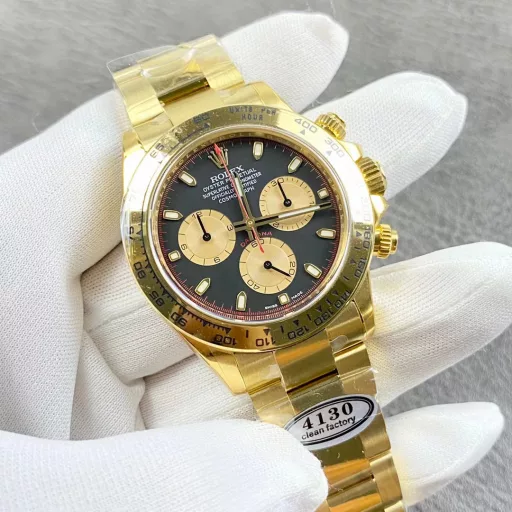 Rolex Daytona series, little monster! Equipped with Dandong factory 4130 movement, 40mm diameter, 12.2 thickness! Factory C