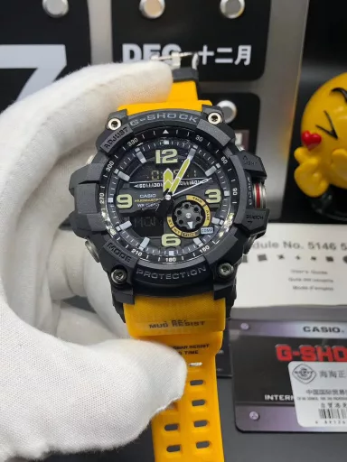 Original CASIO G-SHOCK GWG-1000 Little Mud King series multi-function dual display waterproof and mud-proof sports electronic watch, (the same ultimate silicone sports pointer electronic watch as in the movie 