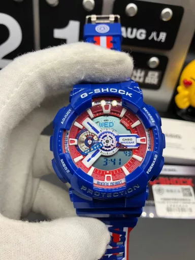 GA-110 Hand-raise Light Casio G-SHOCK--Classic shockproof dial design👍In stock and shipped immediately, 45-degree automatic hand-raise light function with strong visual impact🙈LCD liquid crystal display💡Stopwatch speed function accurate to 1/1000 second⌛Shockproof📣Anti-magnetic💥200 meters waterproof🏊48 city time📲Countdown⏳Alarm clock⏰Fully automatic calendar and other powerful functions